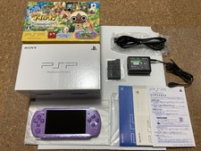 SONY PSP 3000 Console purple Let's Get Started with Airou Village Pack Excellent