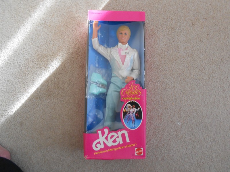 1989 Ice Skating Ken Ice Capades 50th Anniversary Barbie Mattel