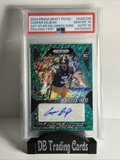 2024 Prizm Draft Picks - Saturday Star Cooper DeJean #SSS-CDN Green Shimmer /8