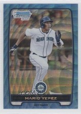 2012 Bowman Chrome Prospects Redemption Refractor Blue Wave Mario Yepez 1i1