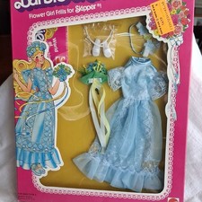 Mattel Barbie Skipper Designer Originals Wedding Outfit Blue Dress & Shoes 11in