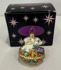 Christopher Radko Milk Chocolate Charlie Gem Easter Bunny Blue Eyes Ornament