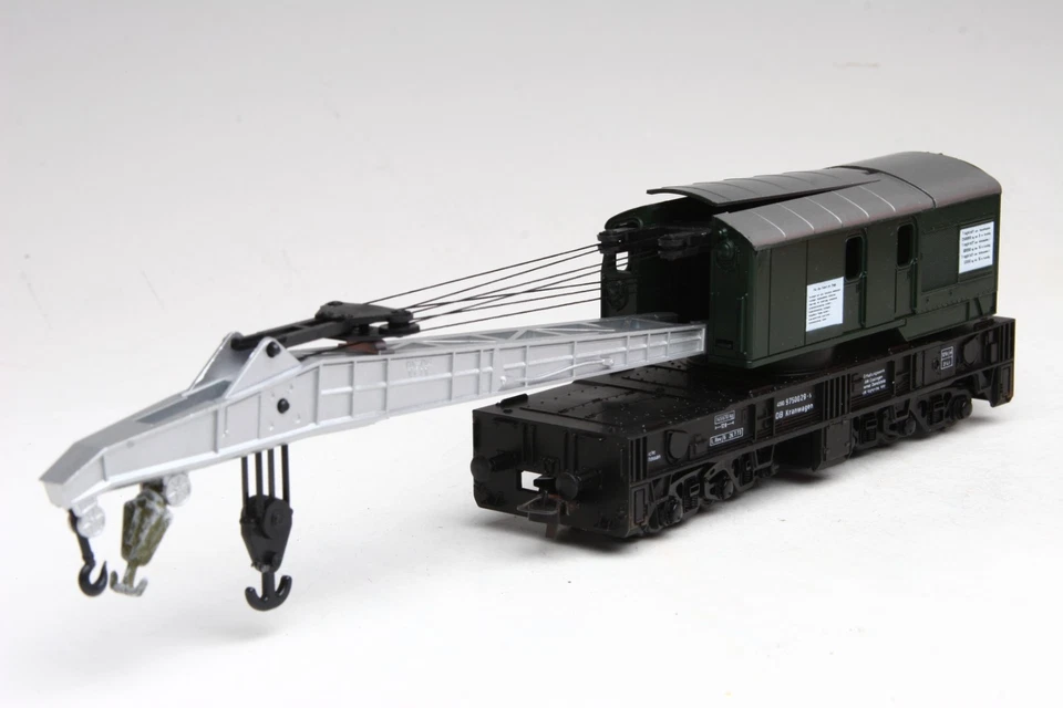 Roco 4316 H0 DB Kran Kranwagen Schwerlastkran Karlsruhe neuwertig OVP ABD-2303 - Bild 4 von 4