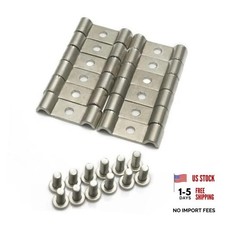 10pcs Stainless Steel Double Line Clamps Streets Rods EPLC2187 3/16" 4.7mm