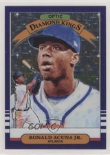 2019 Donruss Optic Diamond Kings Purple Stars Prizm /125 Ronald Acuna Jr #16 sd0