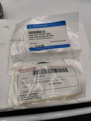New Agilent 0100-1551 NW25 Centering Ring, with O-Ring