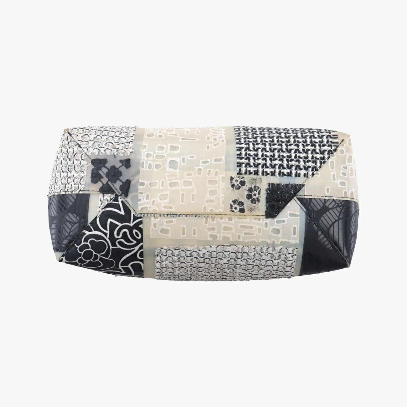 Used CHANEL Patchwork Rubber Multicolor Fabric Vi… - image 3