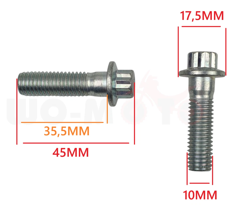 Vis d'étrier de frein 2 pièces pour HARLEY DAVIDSON ROAD KING GLIDE DYNA 4416... - Photo 3/4