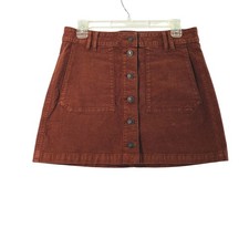 American Eagle Corduroy Womens Size 8 Skirt Brown Mini Preppy Schoolgirl