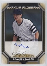 2024 Upper Deck Goodwin Champions Auto Brayden Taylor #A-BT Auto mp4