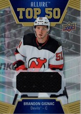 2019-20 Upper Deck Allure Top 50 Jerseys #T5013 Brandon Gignac C Jersey - HKY