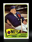 1965 TOPPS "CASEY STENGEL" NEW YORK METS HOF #187 NM-MT OR BETTER!
