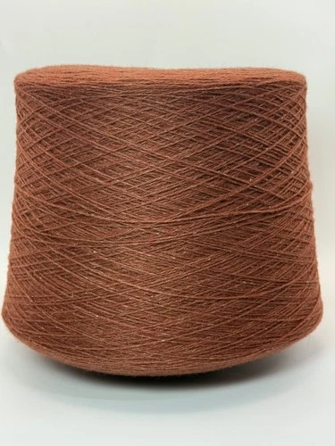 Italian Yarn 30% Vicuna 30% Silk 40% Merino Terracotta Color 100g 700m - product listing photo