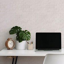 Faux Brick Peel and Stick Wallpaper Bedroom Kitchen Cabinet Fireplace Decor