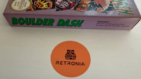 Boulder Dash Nintendo Nes gioco versione PAL A UK in scatola con manuale CIB