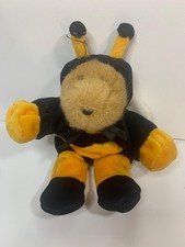 Vintage GAC 1998 Bumble Bee Costume Teddy Bear Plush 10" Cincinnati Ohio Stuffed