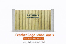 Heavy Duty Feather Edge Fence Panels Treated Timber Garden Closeboard All Size