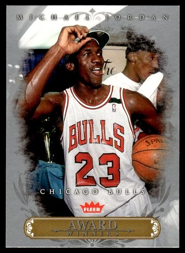 2007 Fleer Michael Jordan Award Winners #AW9 Michael Jordan - Bulls - HOF