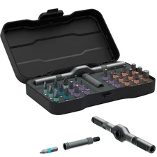 24 in 1 Magnetic Screwdriver Set,DIY Ratchet Screwdriver Set,Multi Bit Drive Set