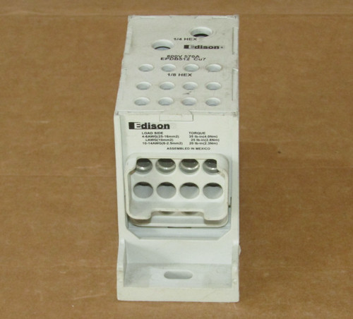 Edison EPDB512 Cu7 Power Distribution Block 600v 570A