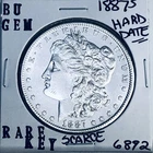1887 S BU GEM MORGAN SILVER DOLLAR UNC MS+++ U.S. MINT RARE KEY COIN 6892