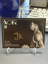 2021-22 Panini Noir Rookie Autographs Jonathan Kuminga Auto Gold Ink #395 /99