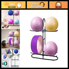 Stabilizing Ball Rack Holder - Exercise, Medicine Yoga Ball Storage for Home