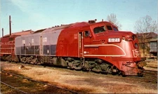 Vintage Rock Island 621 Train Alco DL-109 Memphis 1966 Postcard