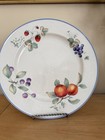 One Savoir Vivre LUSCIOUS 12" Dinner Plate JJ017 Painted Fruits White Japan — photo 3