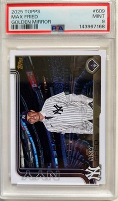 2025 Topps Series Two - Max Fried Golden Mirror Image Variation SSP - PSA 9  