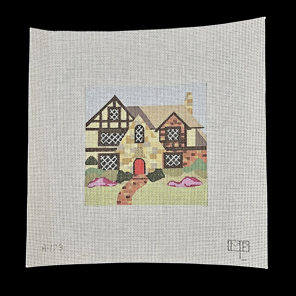 MPL NEEDLEPOINT CANVAS:  COTTAGE    GG - Image 2 of 2