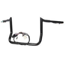 Prewired 12" Meathook Handlebar for Harley Touring Street Electra Glide 08-13