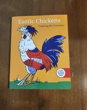 Exotic Chickens Coloring Book for Everyone, Paperback by Skyhorse Publishing 🐓
