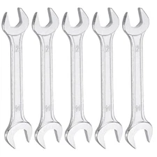 5pcs Double Open End Wrench 12mm x 14mm Metric U-Shaped Spanners