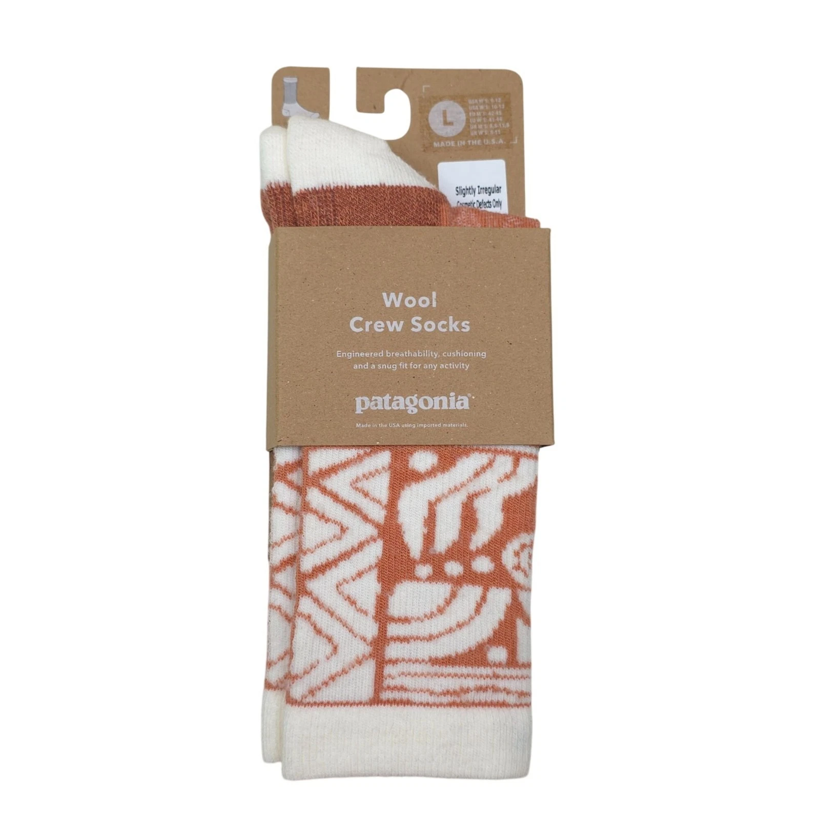 Patagonia Wool Crew Socks Large Quick-Wicking Merino Blend Breathable Cushioning
Opens in a new wind