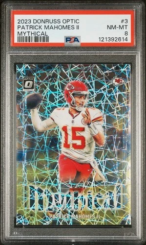 2023 Donruss Optic Mythical Patrick Mahomes II #3 PSA 8 KC Chiefs