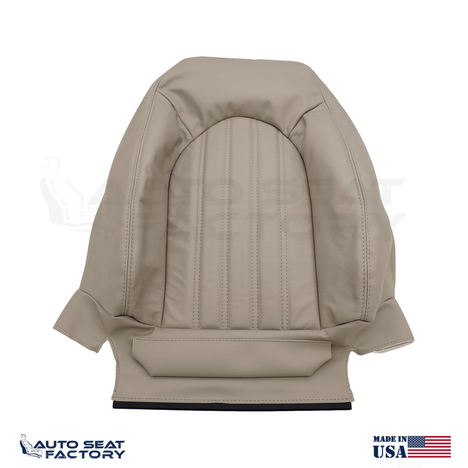 2001 - 2005 Fits Jaguar XK8 RIGHT Top & Bottom AGD Oatmeal Leather Seat Covers - Image 2 of 4