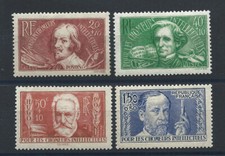 France N°330/33* (MH) 1936 - Célébrités Françaises