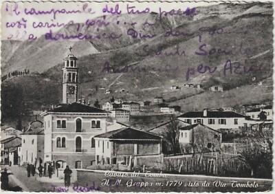 CAVASO DEL TOMBA - IL M.GRAPPA SEEN FROM VIA TOMBOLO (TREVISO) 1954