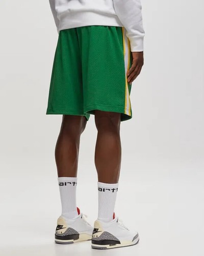 Mitchell Ness Seattle Supersonics 1994-95 ROAD KEMP PAYTON SWINGMAN GREEN SHORTS - Picture 18 of 31