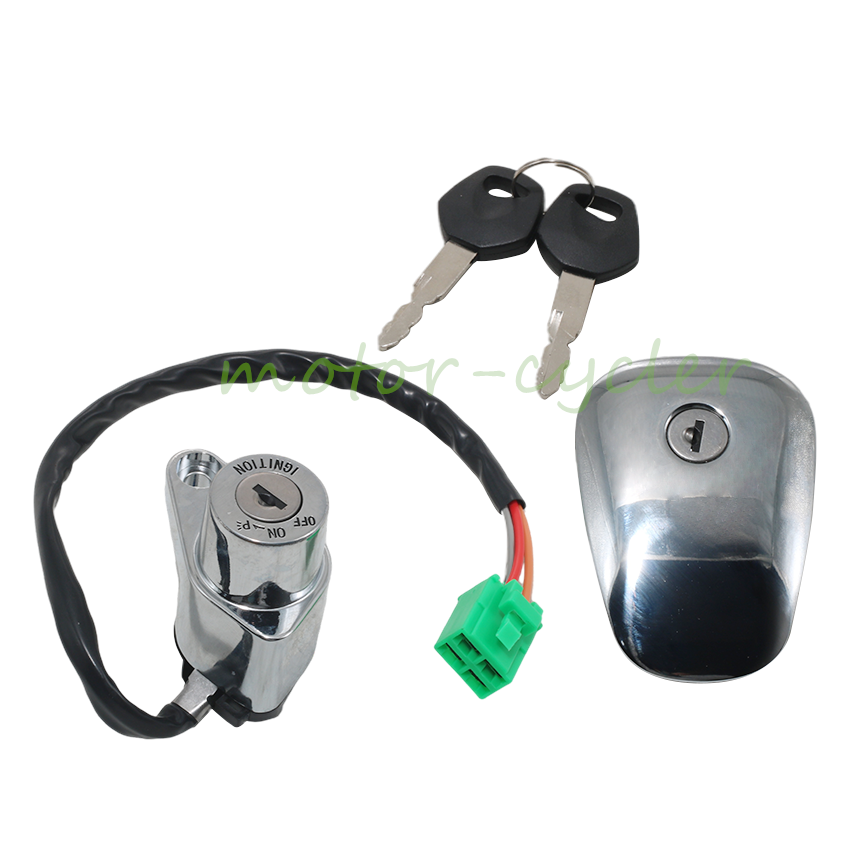 Ignition Switch Fuel Gas Cap Lock Keys for Suzuki VS700