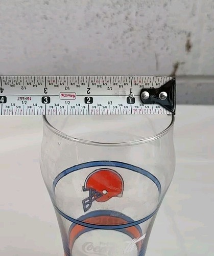 1990's Vintage Syracuse Orange Football NCAA Coca-Cola Collectible Glass. - Picture 4 of 6