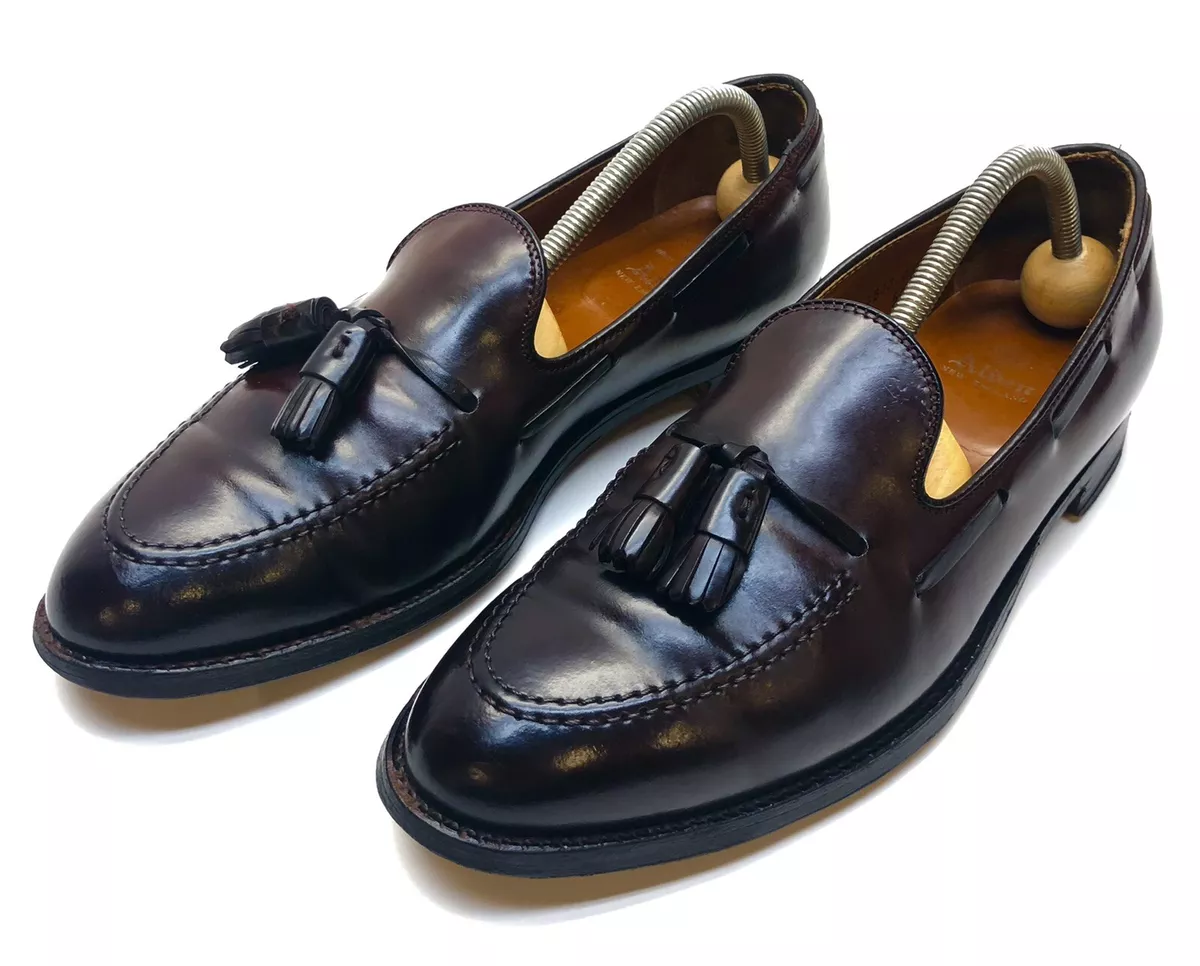 Mens Alden 563 Color 8 Shell Cordovan Tassel Loafer Dress Shoes Size 9.5B