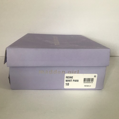 Madden Girl Reine Sandal Shoes Size 10 White Boho Block Heel Huarache NEW IN BOX - Picture 11 of 11
