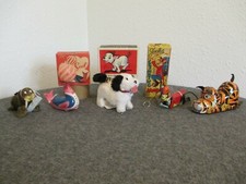 VTG MARX ALPS OCCUPIED JAPAN TIN WIND-UP TOYS WORK MONKEY SEAL TIGER LOT 5