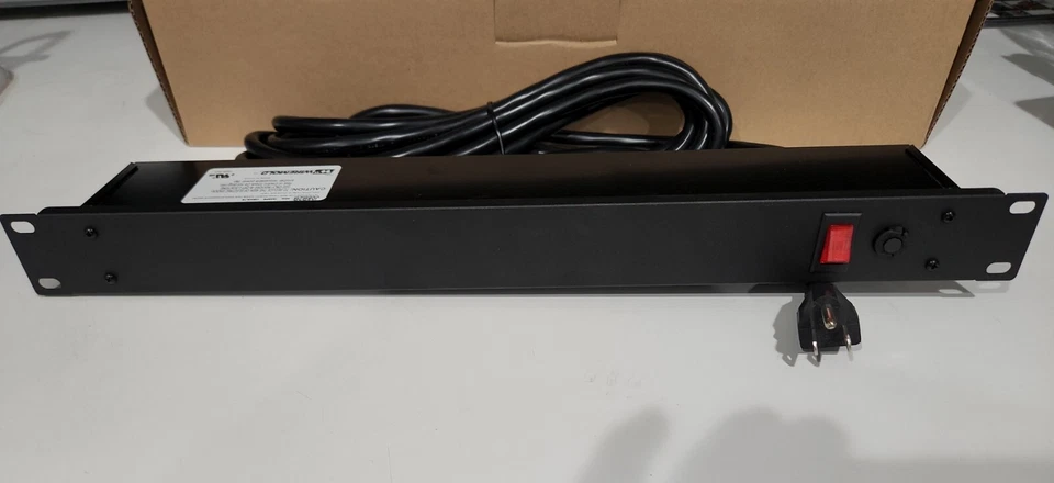 Wiremold Legrand Rackmount, 125V, 15A, 20"L, 8 Outlets 15ft Cord J08B2B ( NIB ) - Image 2 of 4