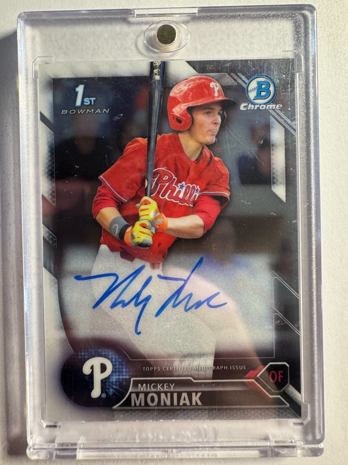 K302,221 - 2016 Bowman Chrome Draft Draft Pick Auto #CDAMM Mickey Moniak