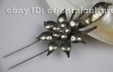 Chinese handmade miao silver filigree hairpin headgear (ancient palace style)