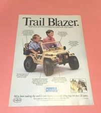 Vintage 1989 Power Wheels Jeep Safari Trail Blazer Magazine ad advertisement