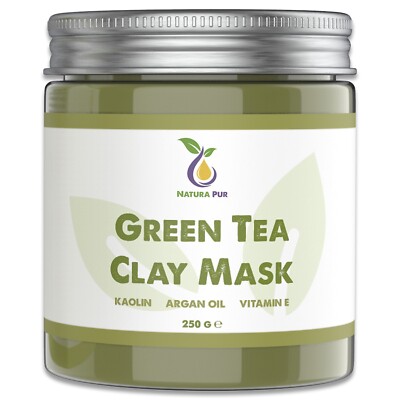 Grüner Tee Maske 250g, Pflege Gesicht Mitesser Pickel, Kosmetik Gesichtsmaske